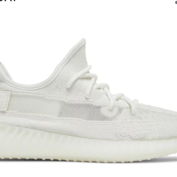NIB Yeezy Boost 350 V2 in Bone, sz 7M / 8.5W Adidas YZY - Picture 2 of 2